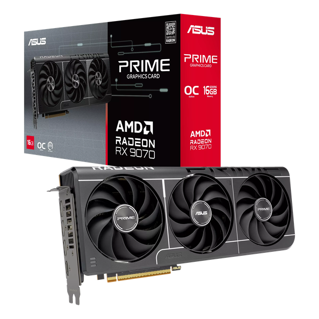 ASUS Radeon RX 9070 Prime EVO OC 16GB GDDR6 Graphics Card